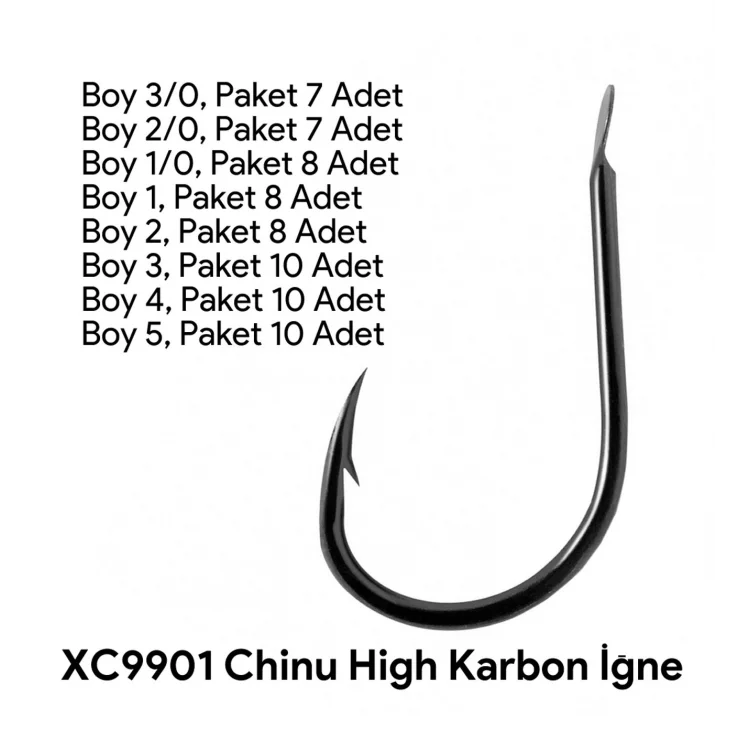 Shogun X9901 Xc Chinu Black Nickel Olta İğnesi No:5