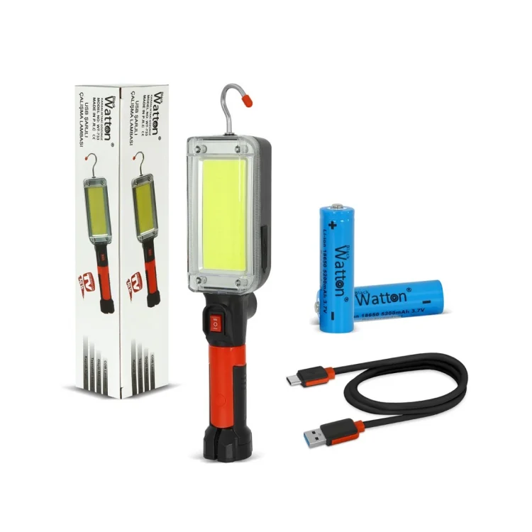 Watton Wt-733 Usb Şarjlı Oto Tamirci Çalışma Lambası