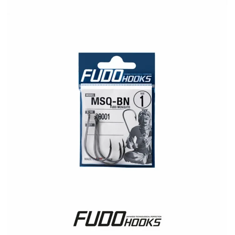 Fudo 9001 MOSQUITO 10lu Paket NO:4 BLACK NIKEL Olta İğnesi