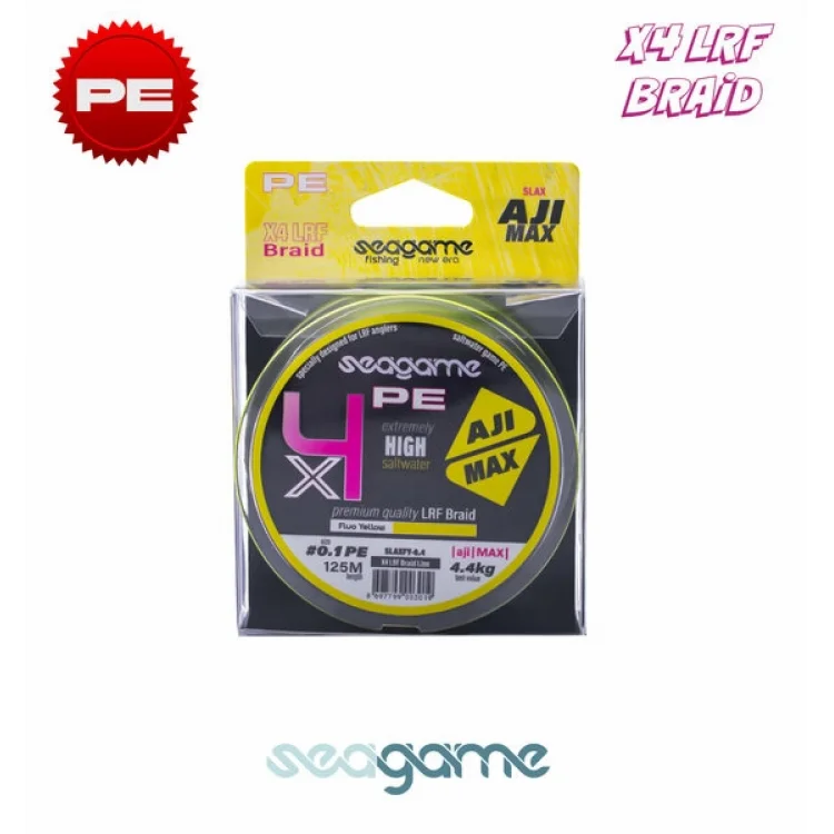 SEAGAME AJI MAX X4 PE 125M #0.5 FLUO YELLOW Aji Misinası