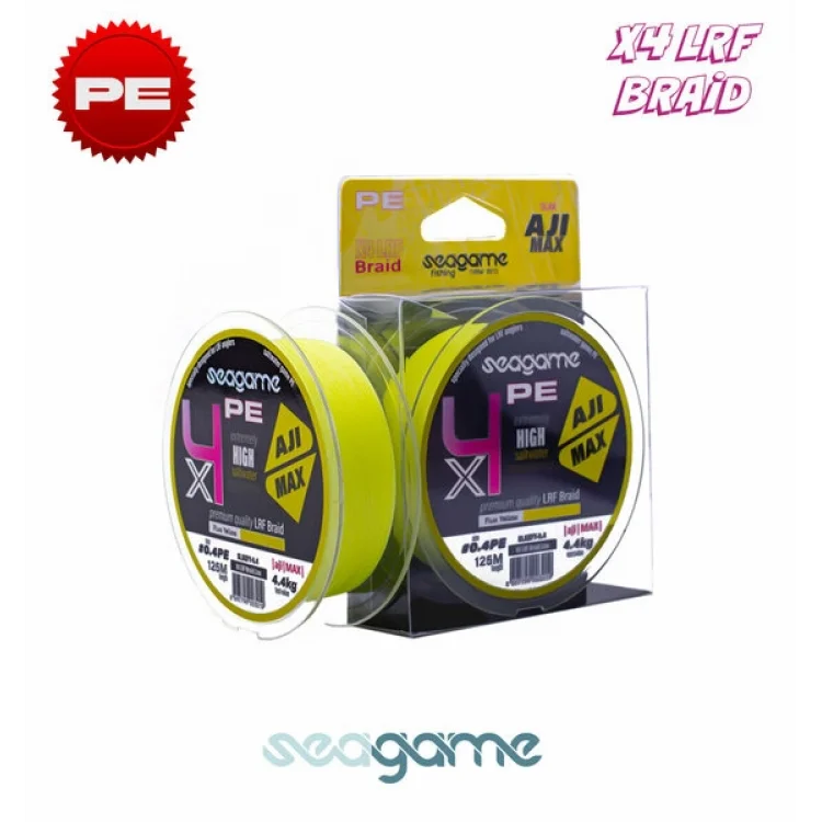 SEAGAME AJI MAX X4 PE 125M #0.5 FLUO YELLOW Aji Misinası