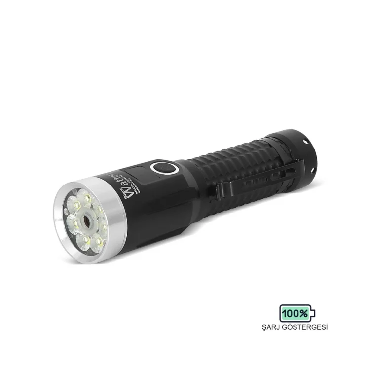 WATTON WT-735 2800 LÜMEN ÖZEL SERİ YEŞİL LAZER ÖZELLİKLİ EL FENERİ