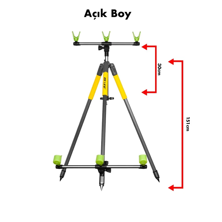 Effe HG283 3 lü Kamış Ayağı Surf Tripod