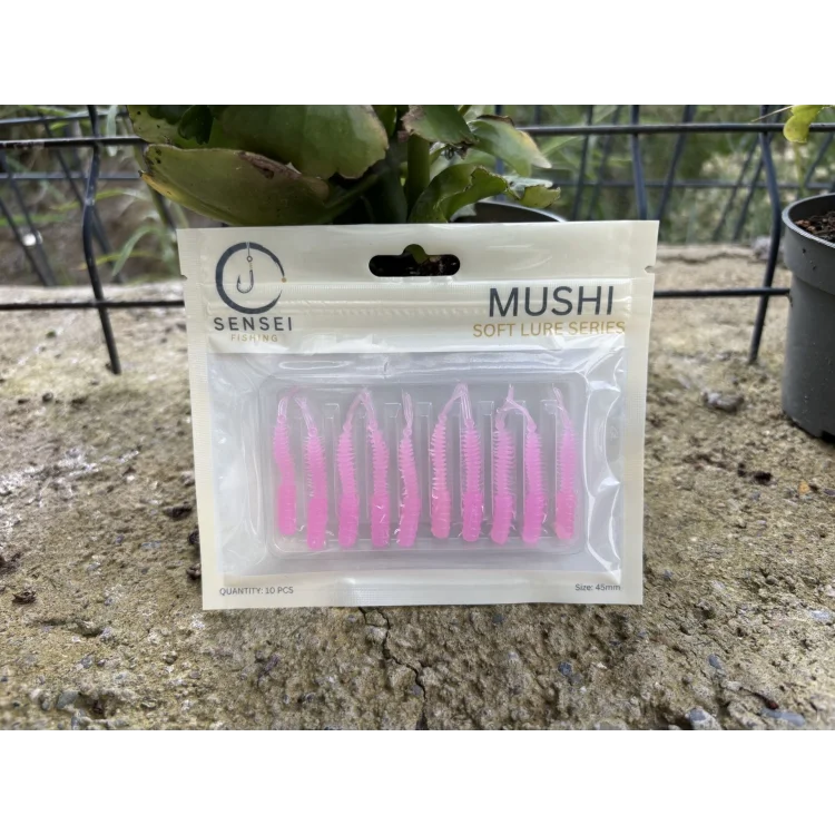 Sensei Mushi 4.5 Cm Lrf Silikon Yem RENK: SM-Clear Pink UV