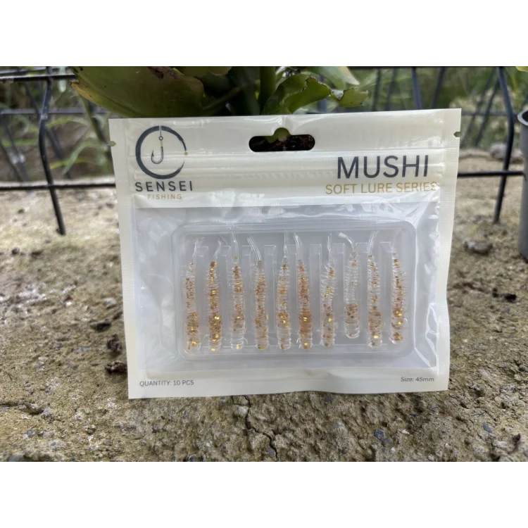 Sensei Mushi 4.5 Cm Lrf Silikon Yem RENK: SM-Clear Gold