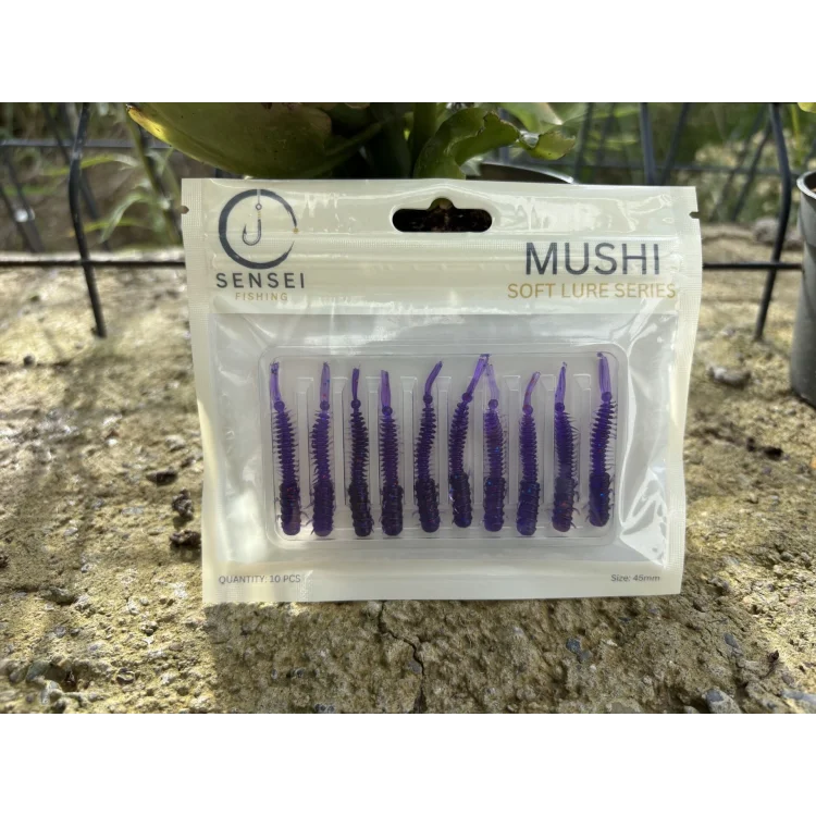 Sensei Mushi 4.5 Cm Lrf Silikon Yem RENK: SM-Dark Purple