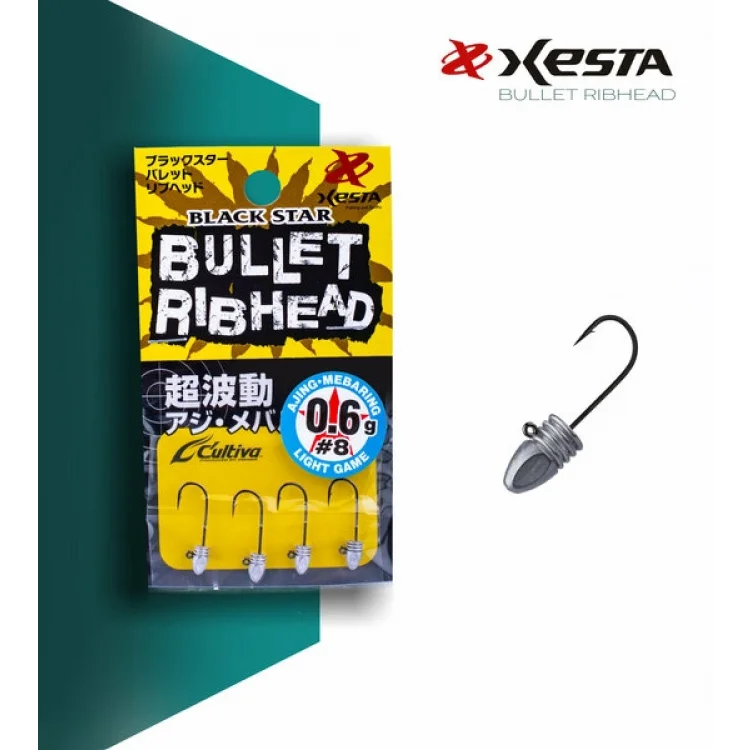 XESTA BULLET RIBHEAD JIG HEAD No:8 1.0 Gr 4 lü Paket