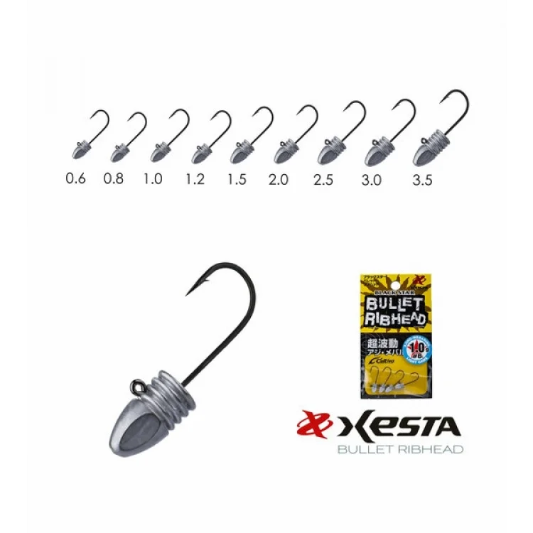 XESTA BULLET RIBHEAD JIG HEAD No:8 1.0 Gr 4 lü Paket