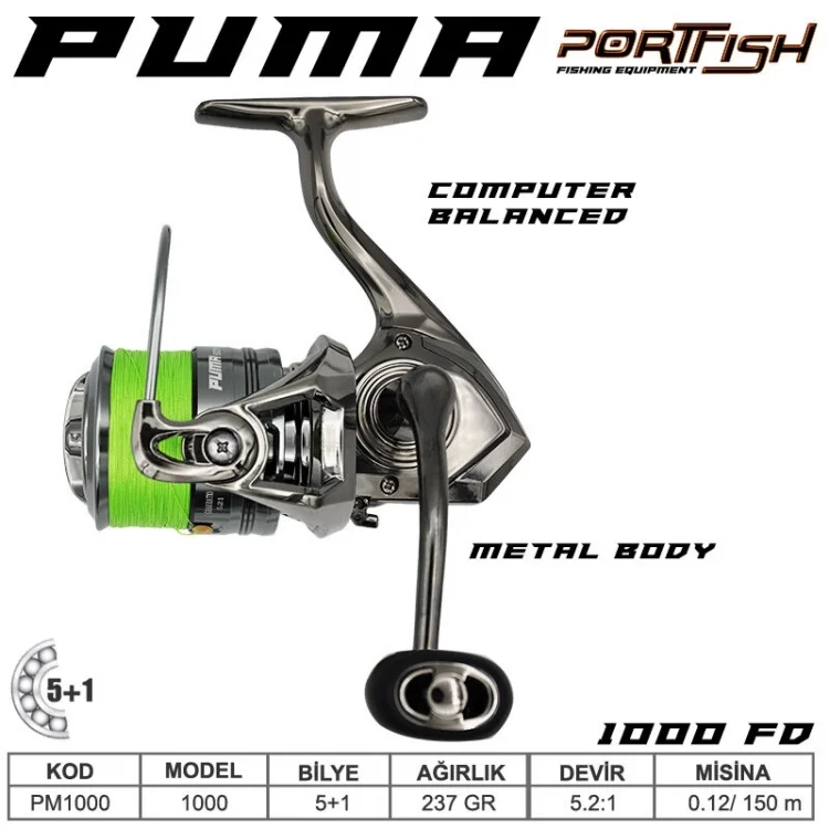 Portfish Puma 5000FD 5+1BB Olta Makinası