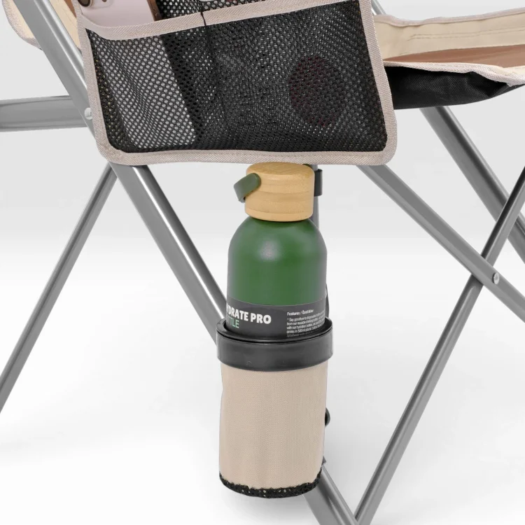 Argeus Rustic Katlanabilir 150Kg Kamp Sandalyesi - Kahve/Kum