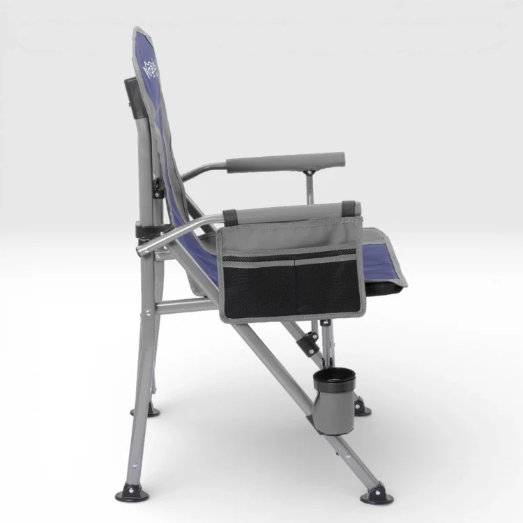 Argeus Rustic Katlanabilir 150Kg Kamp Sandalyesi - Mavi/Gri