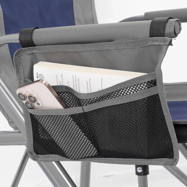 Argeus Rustic Katlanabilir 150Kg Kamp Sandalyesi - Mavi/Gri