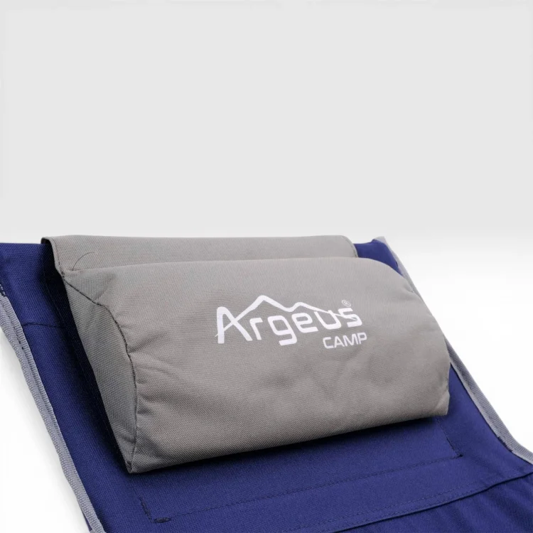 Argeus Aero Katlanabilir 120Kg Kamp Sandalyesi - Bardaklıklı - Mavi/Gri