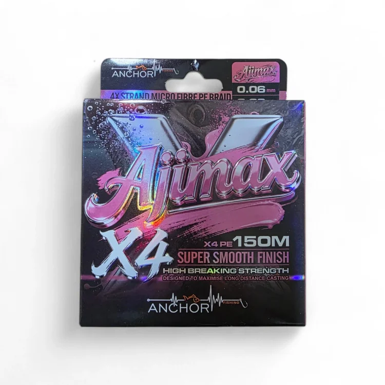 Anchor Ajimax X4 0.04mm 150 Mt Pink Aji Misina