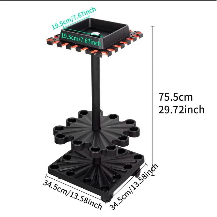 Anchor Kare 24 lü Tekerlekli LRF Spin Olta Kamış Standı