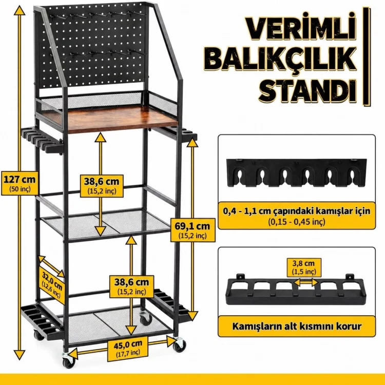 Anchor Tekerlekli Balıkçılık Standı