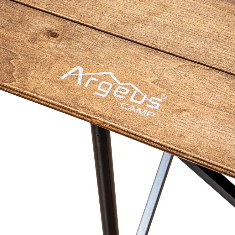 Argeus Ahşap Katlanabilir 75x65cm Kamp ve Piknik Masası