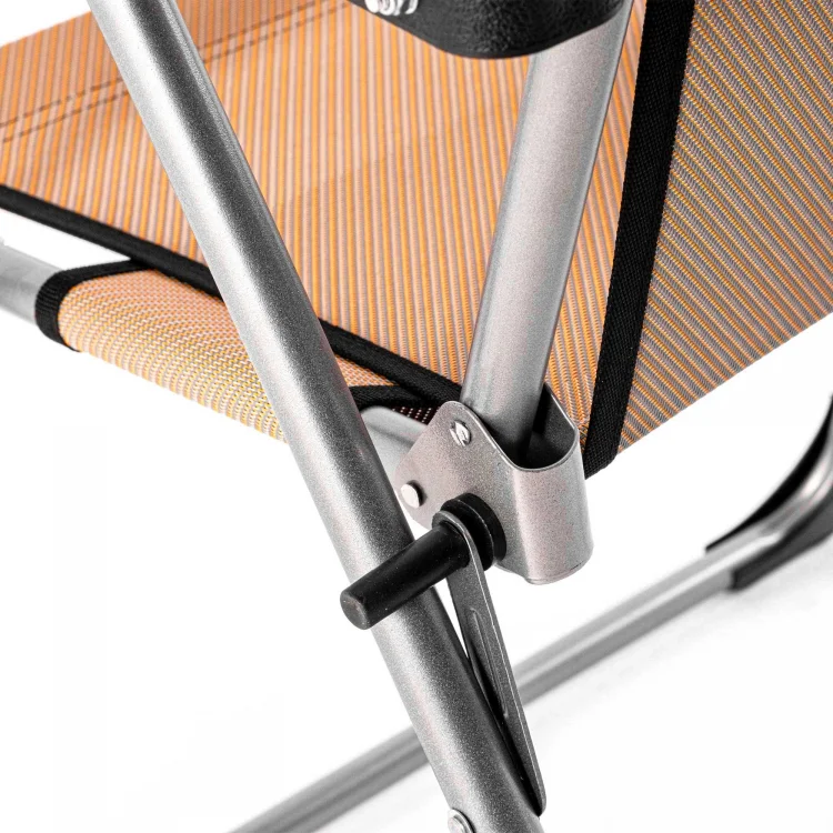 Argeus Bardaklıklı Piknik ve Kamp Sandalyesi 140KG Taşıma Renk: Bakır