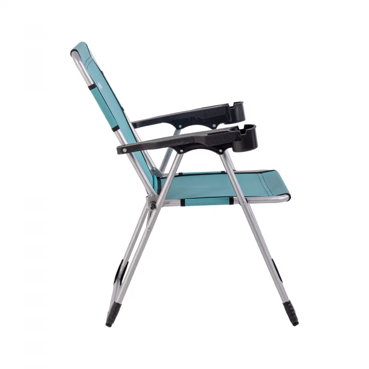 Argeus Bardaklıklı Piknik ve Kamp Sandalyesi 140KG Taşıma Renk: Deniz