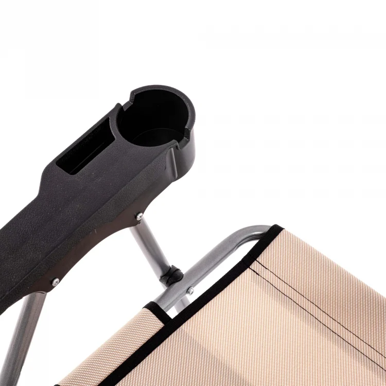 Argeus Bardaklıklı Piknik ve Kamp Sandalyesi 140KG Taşıma Renk: Kapadokya