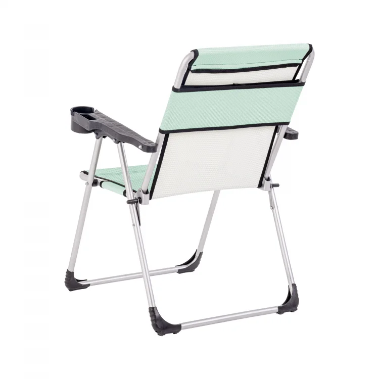 Argeus Bardaklıklı Piknik ve Kamp Sandalyesi 140KG Taşıma Renk: Su Yeşil