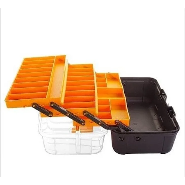 ASR-5038 16 Şeffaf Raflı Balıkçı Takım Çantası