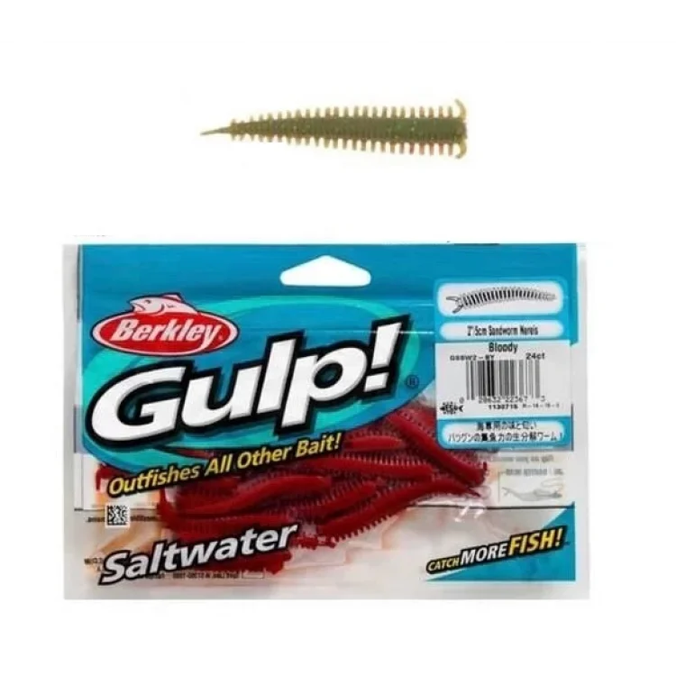 Berkley Gulp Sandworm 5cm LRF Silikonu Renk: Camo