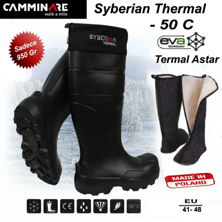 Camminare Syberian Thermal Eva Çizme (-50°C) 44 Numara Polonya Üretim