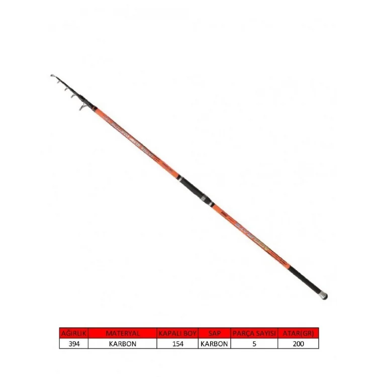 Captain 1692 Ultra Surf Casting 420Cm Tele Surf Kamış 100-200Gr Atarlı