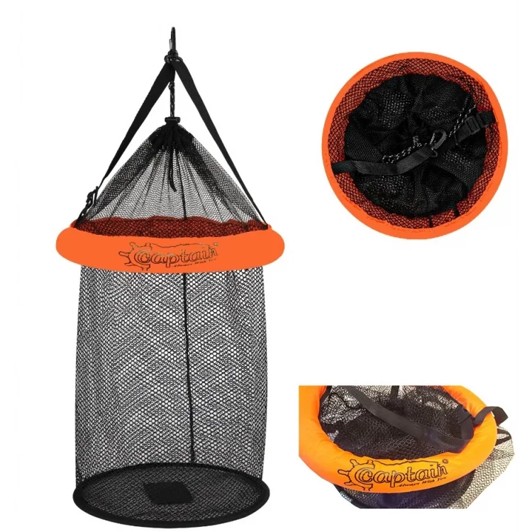 Captain 6615 Fileli Livar Şamandralı Balık Sepeti 50x90cm