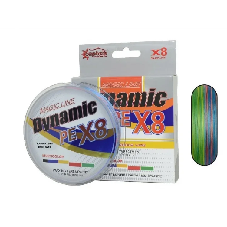 Captain Dynamic Pe 8X Örgü İpi Misina 0,22Mm 300Mt Multi Color