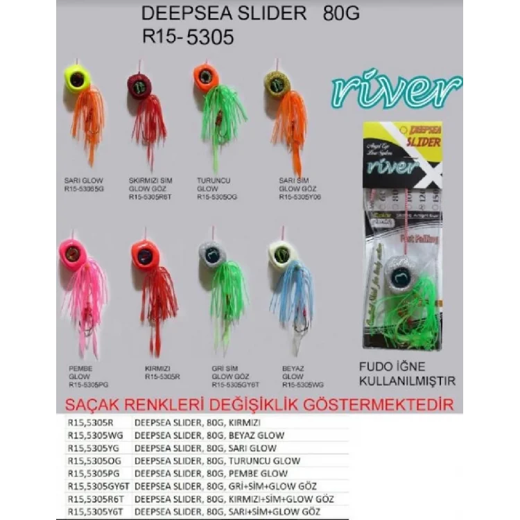 Derin Su Jig Yemi River Deepsea Slider 80Gr Renk: 05Y6t