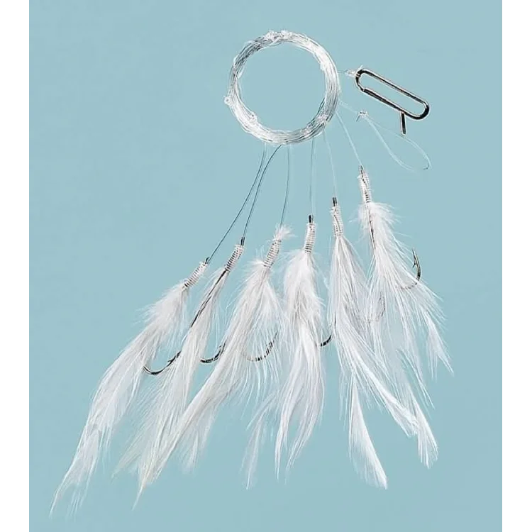 Fladen F1280w Beyaz Tüylü 6 Köstekli Hazır Takım İğne No:1