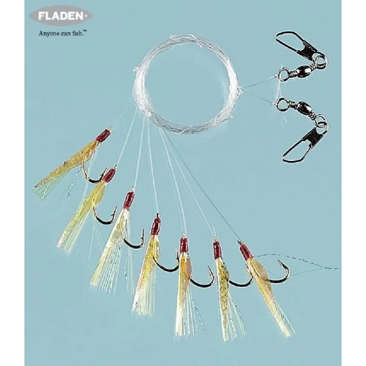 Fladen F1291 Sabiki Karides Görünümlü Hazır Takım 7’Li Çapari No:6
