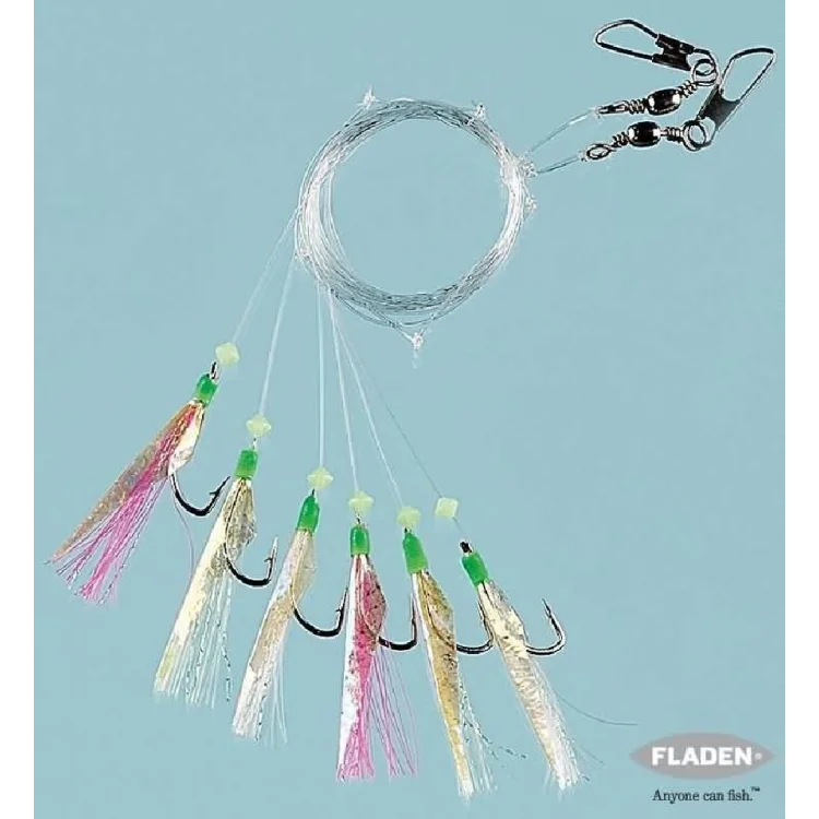 Fladen F1293 Sabiki Lumi Karides Görünümlü Hazır Takım 6’Lı No:8