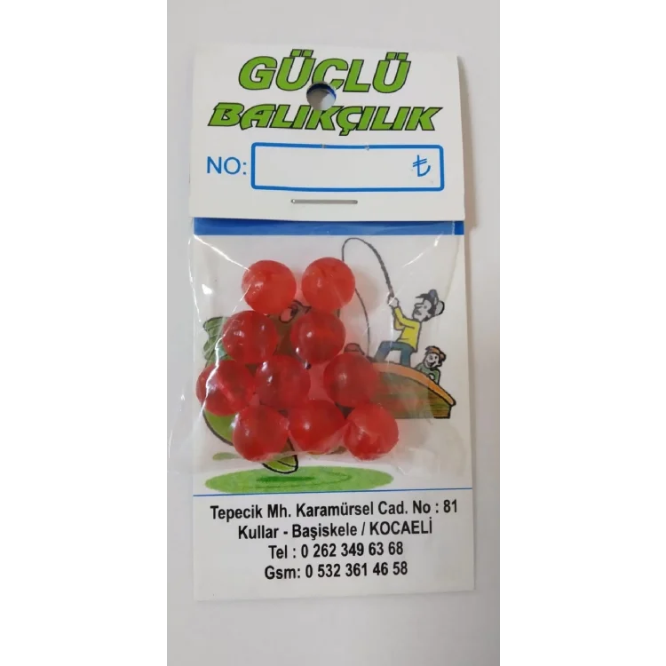 Fladen Renkli Silikon Boncuk 8Mm 10’Lu Paket Renk:Sarı