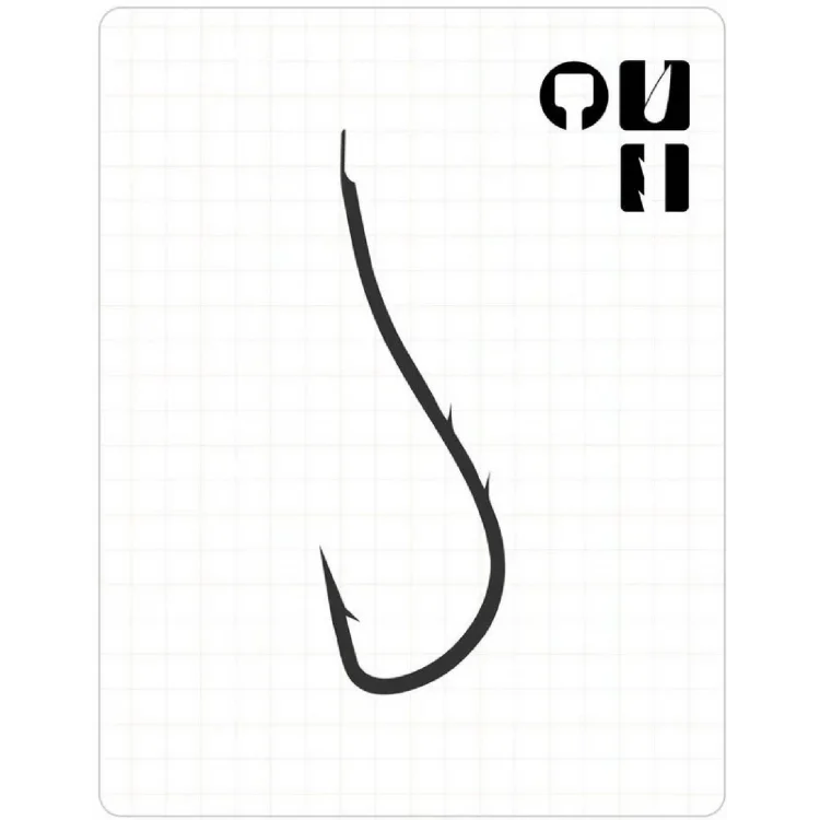 Fudo 2904 Ryusen Çift Tirnak Kırmızı İğne No: 1/0