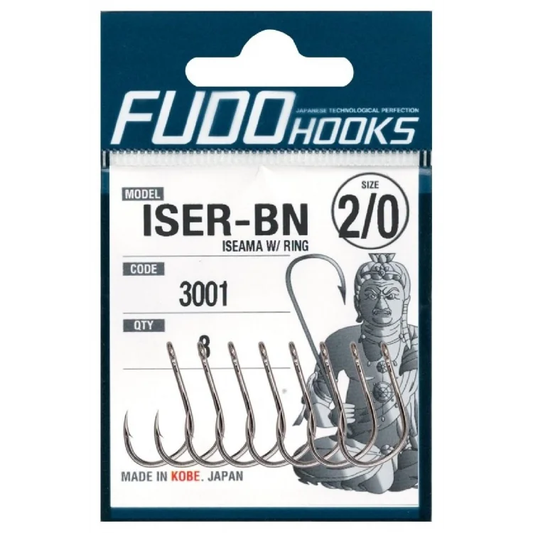 Fudo 3001 Delikli Siyah Nikel İğne No:1/0