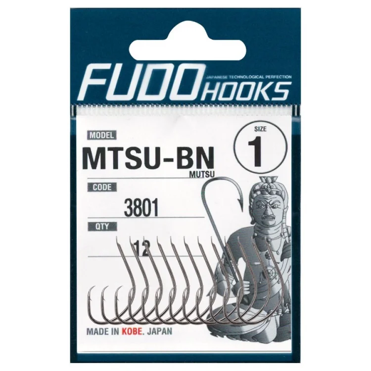 Fudo 3801 Mutsu Black Nikel Çember İğne No:1/0