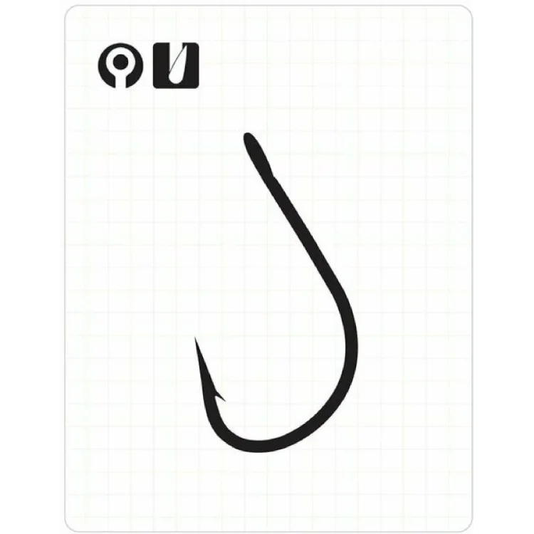 Fudo 4401 Maru Sode W/ Rıng Black Nıkel Olta İğnesi No:8