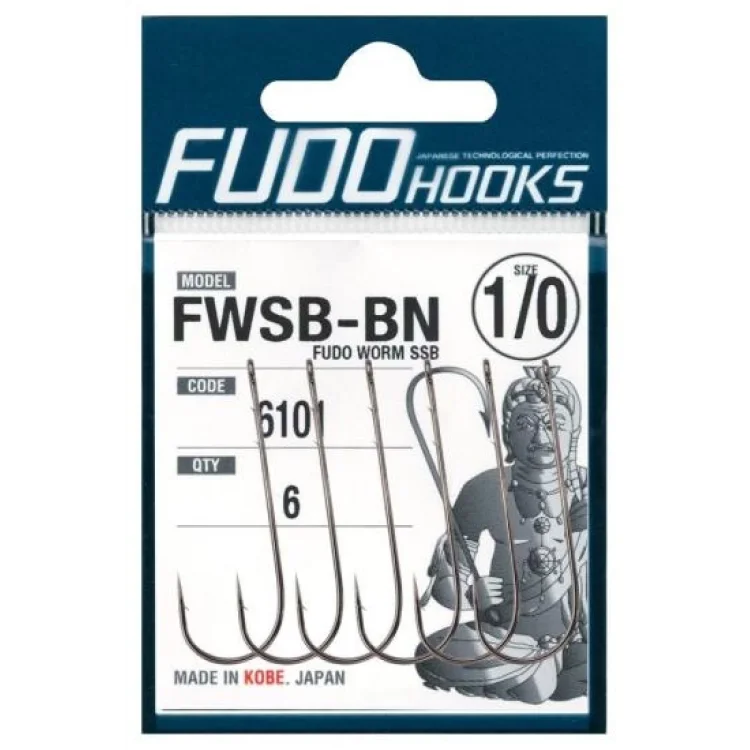 Fudo 6101 Worm Ssb Black Nikel Uzun Sap Tırnaklı İğne No:10