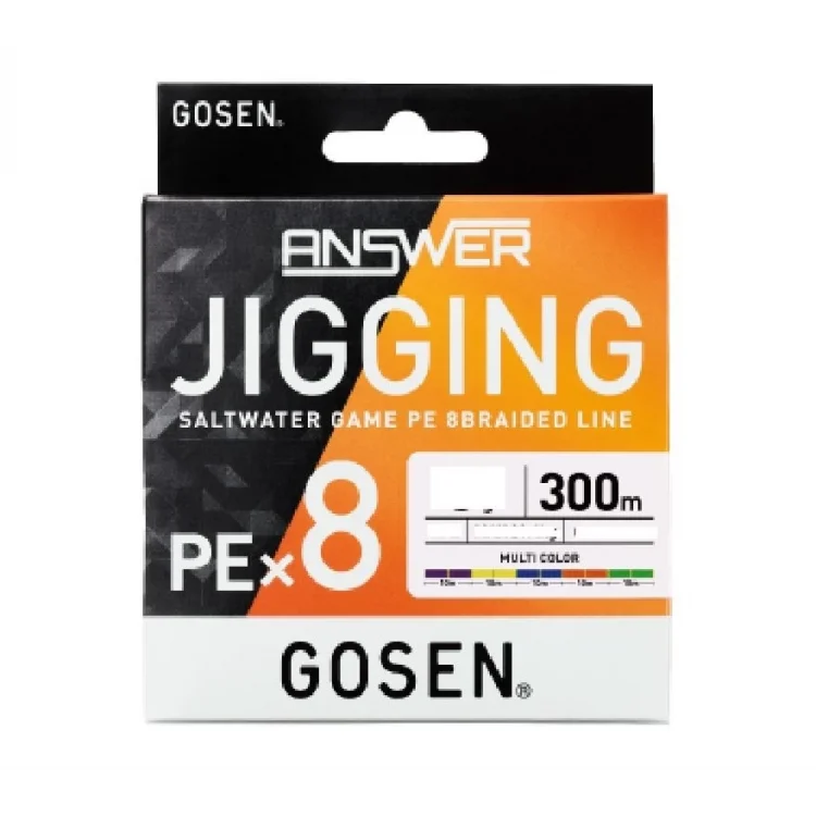 Gosen Jigging Answer Pe1.5 Jig Ve Tai Rubber İpi 300Mt Multicolor