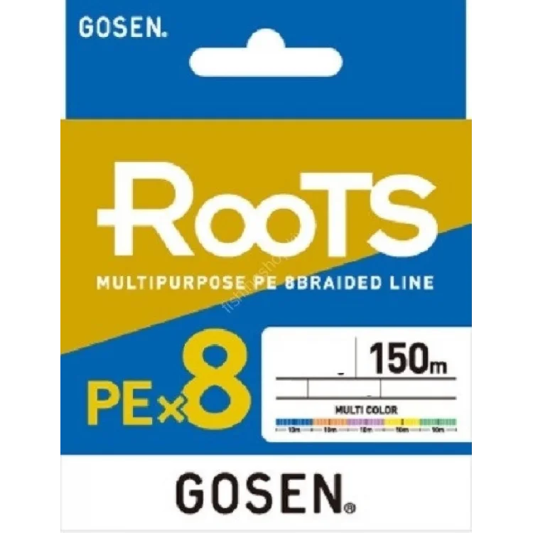 Gosen X8 Roots Pe 0.6 0,132Mm 8 Kat İp Misina 150Mt Multicolor