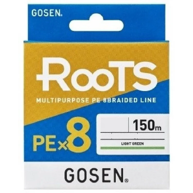 Gosen X8 Roots Pe 1.2 0,187Mm 8 Kat İp Misina 150Mt A.Yeşil