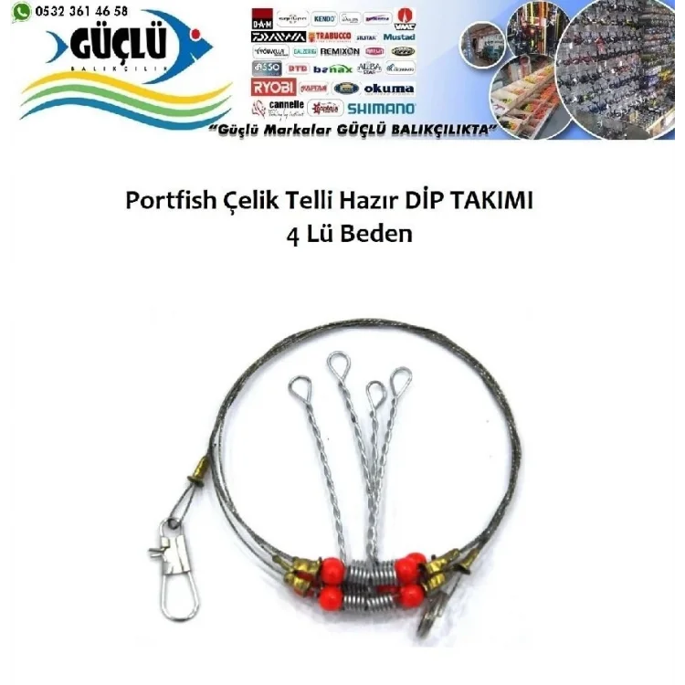 Hazır Dip Takımı 4’Lü Beden Çelik Telli Portfısh Marka