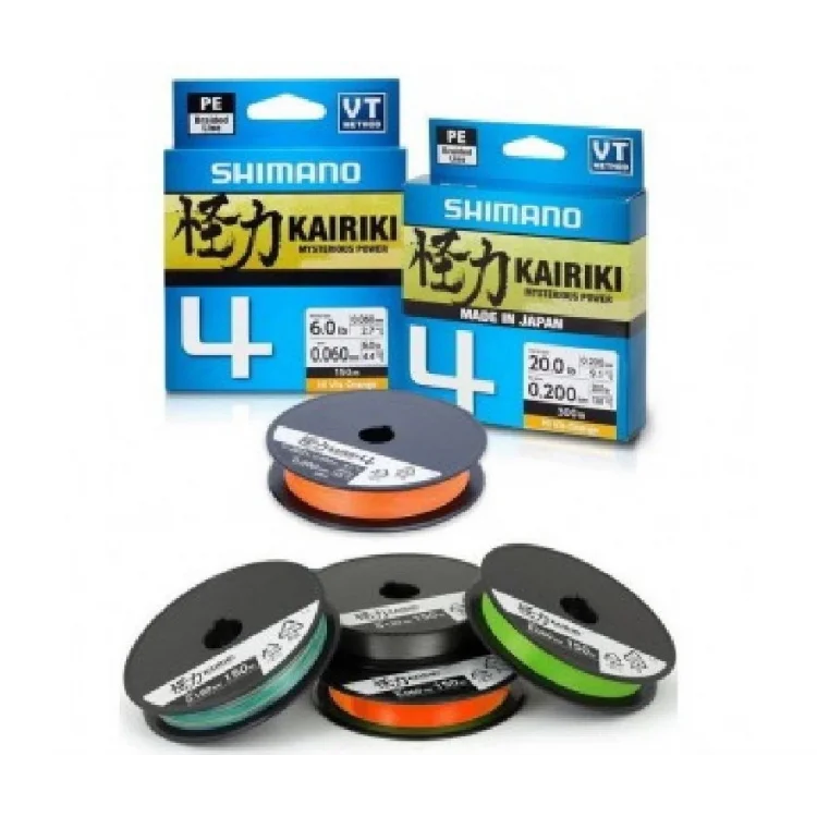 İp Misina Shimano Kairiki 4 Mantis Green (Yeşil) 0,13 150Mt 4Kat