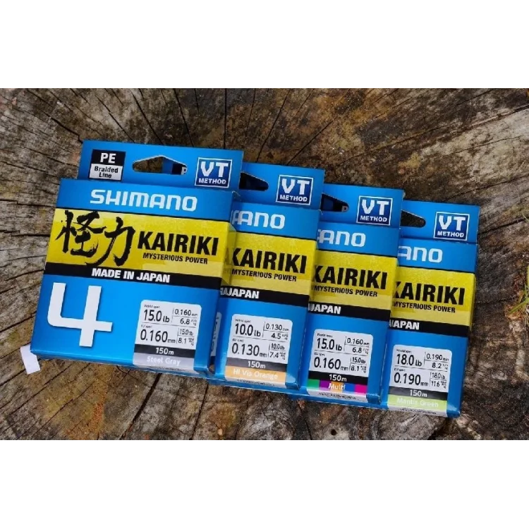 İp Misina Shimano Kairiki 4 Steel Gray (Gri) 0,06 150Mt 4Kat