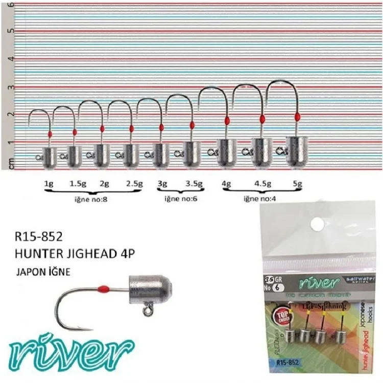 Jighead River Hunter 4’Lü Paket 4Gr