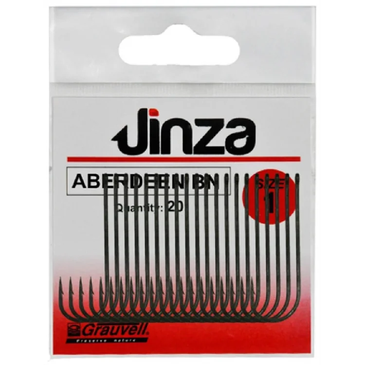 Jinza 57080 Aberdeen Bn Siyah Olta İğnesi 6 No 20’Li Paket