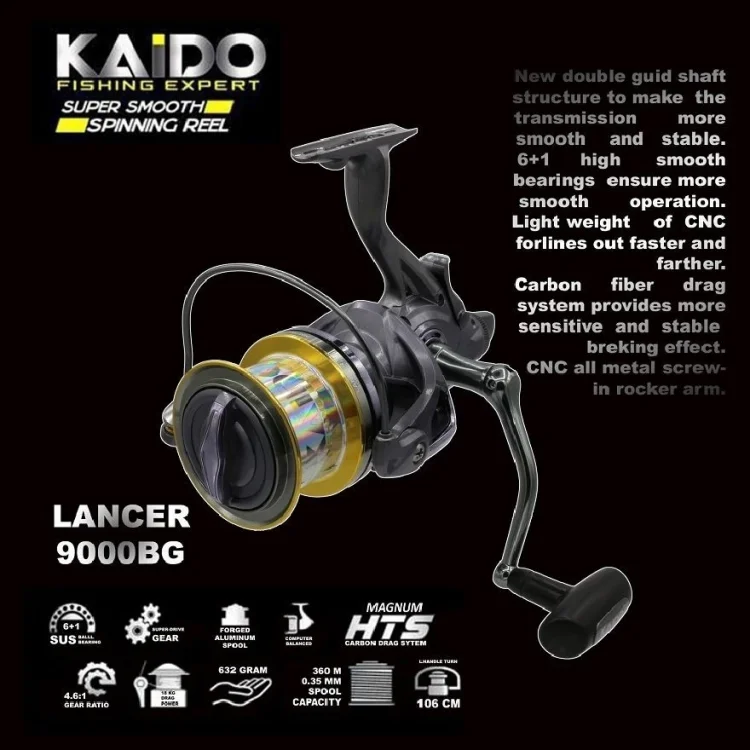 Kaido Lancer 9000 Surf Olta Makinesi 6+1 Bb